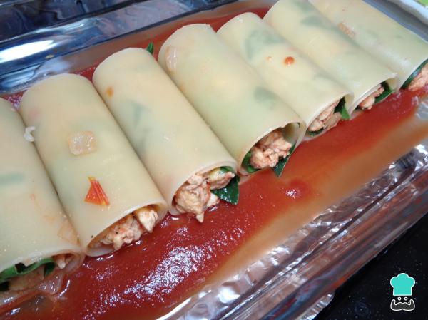 Recette de Cannellonis de Poulet aux Épinards - Étape 16