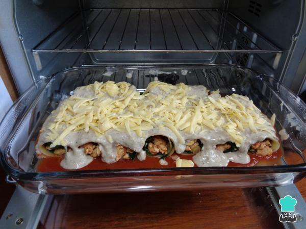 Recette de Cannellonis de Poulet aux Épinards - Étape 18