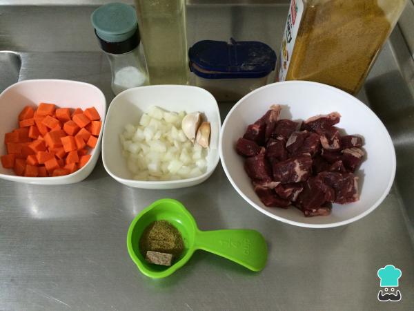 Recette de ragoût d'agneau marocain - Étape 1