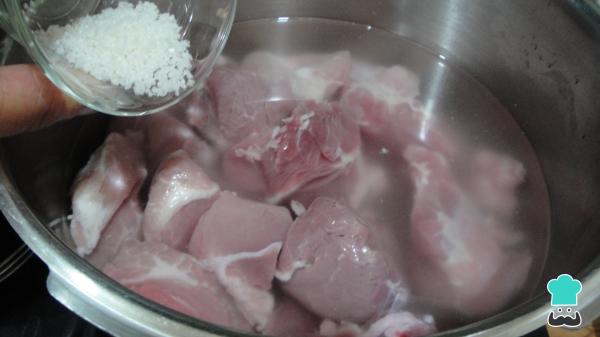 Recette de Porc à la sauce molcajete - Étape 2