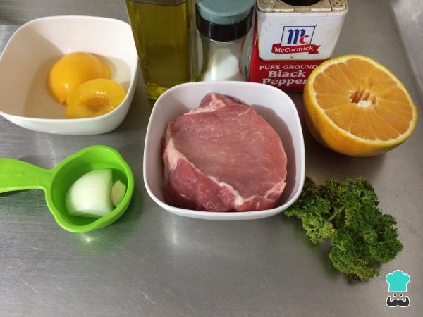 Recette de Longe de porc à la sauce aux pêches - Étape 1