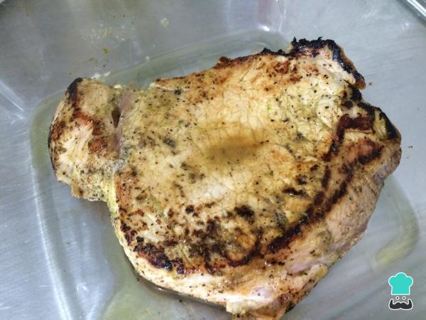 Recette de Longe de porc à la sauce aux pêches - Étape 5