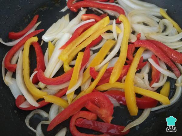 Recette de nouilles chinoises Trois délices - Étape 2