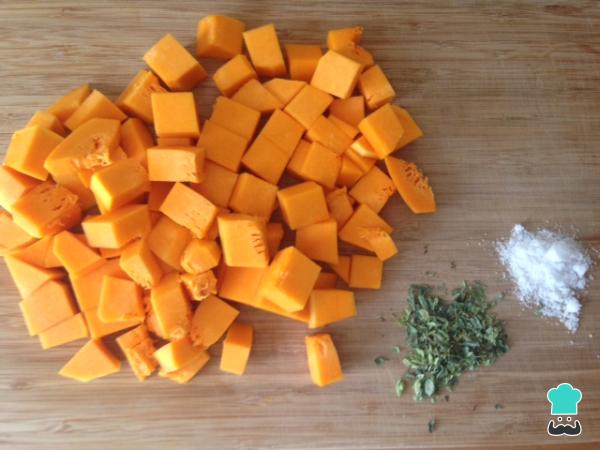Recette de pâtes au potiron et fromage de chèvre - Étape 2