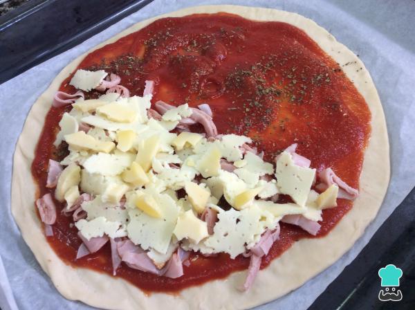 Recette de calzone au jambon et au fromage - Étape 4