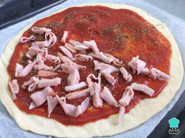 Recette de calzone au jambon et au fromage - Étape 3