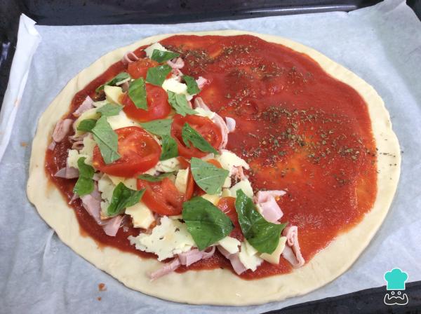 Recette de calzone au jambon et au fromage - Étape 5