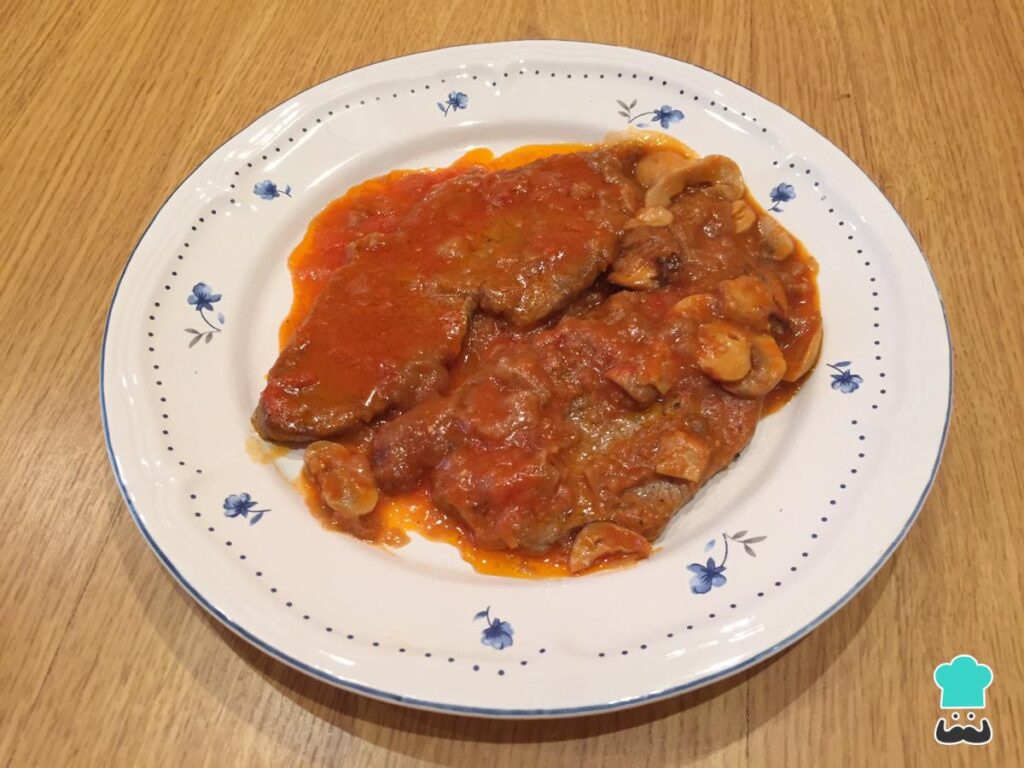 Recette Fricandó de veau aux champignons