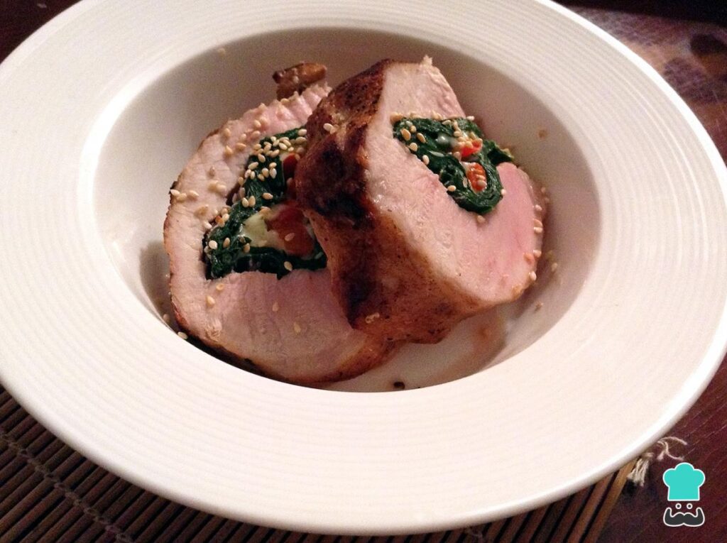 Recette de canon de porc farci au four