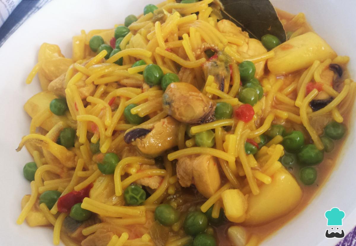Recette de cocotte de nouilles à la seiche