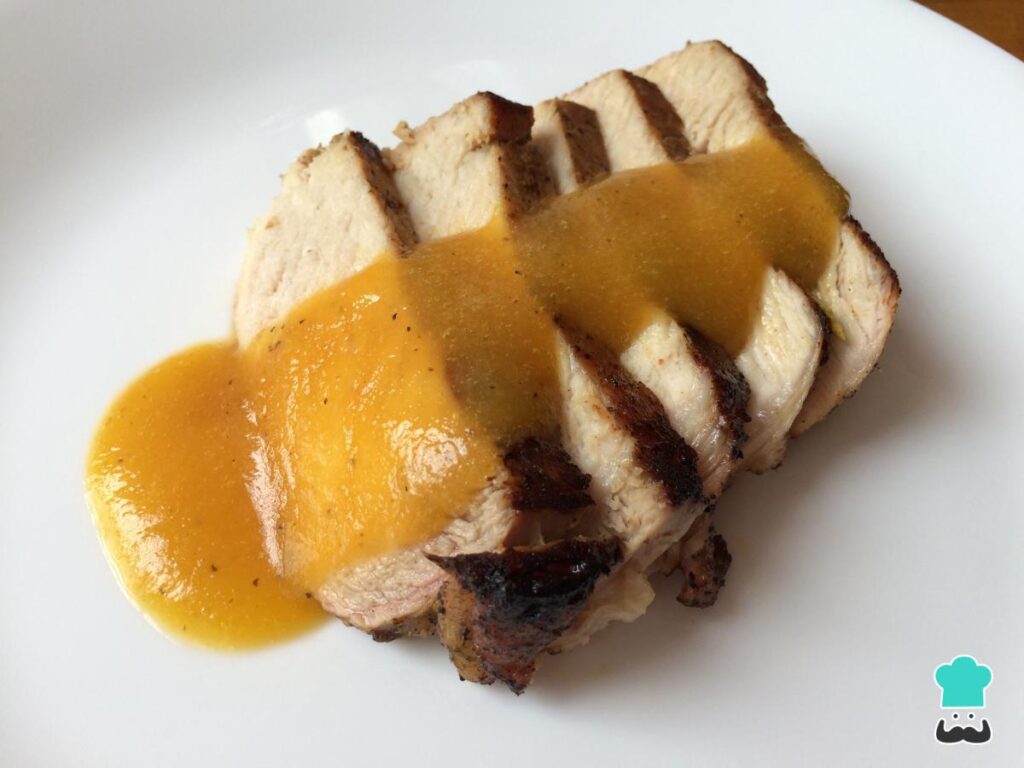 Recette de longe de porc à la sauce aux pêches