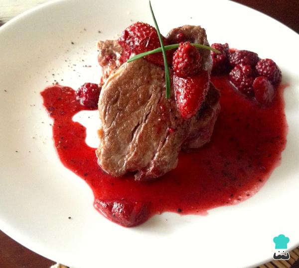 Recette de longe sauce aux fruits rouges