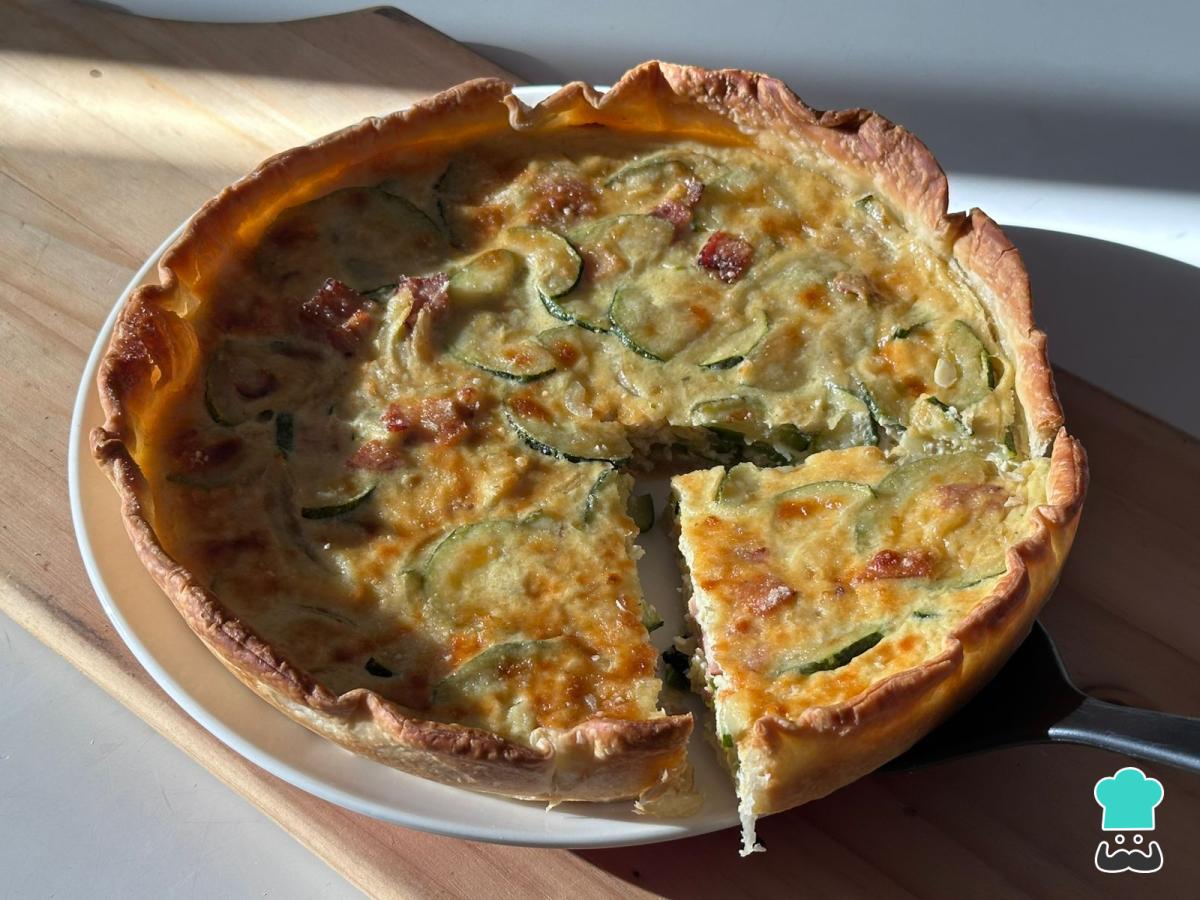 Recette de quiche aux courgettes et bacon