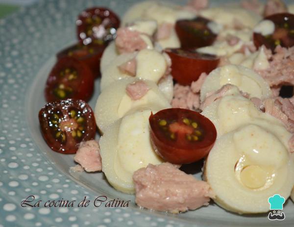 Recette de salade de cœurs de palmier, tomates et thon