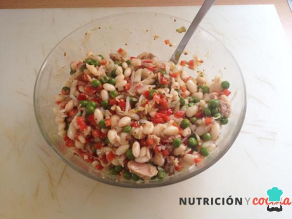 Recette de salade de haricots blancs et de thon