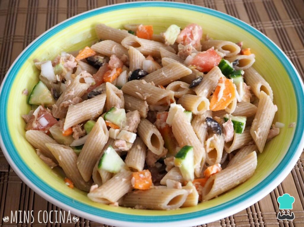 Recette de salade de pâtes à grains entiers au thon