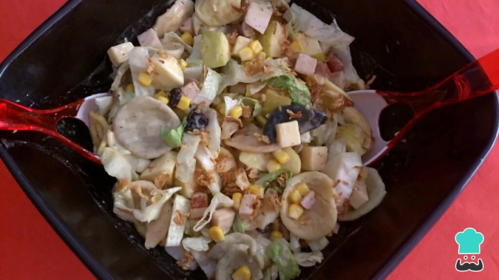 Recette de salade de pâtes au bacon et au fromage
