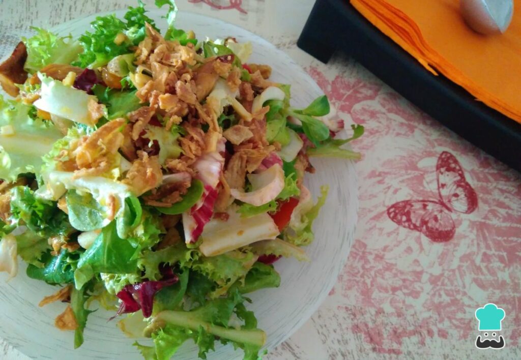 Recette de salade de poulet avec sauce moutarde au miel