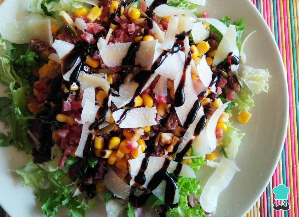 Recette de salade verte au jambon Serrano