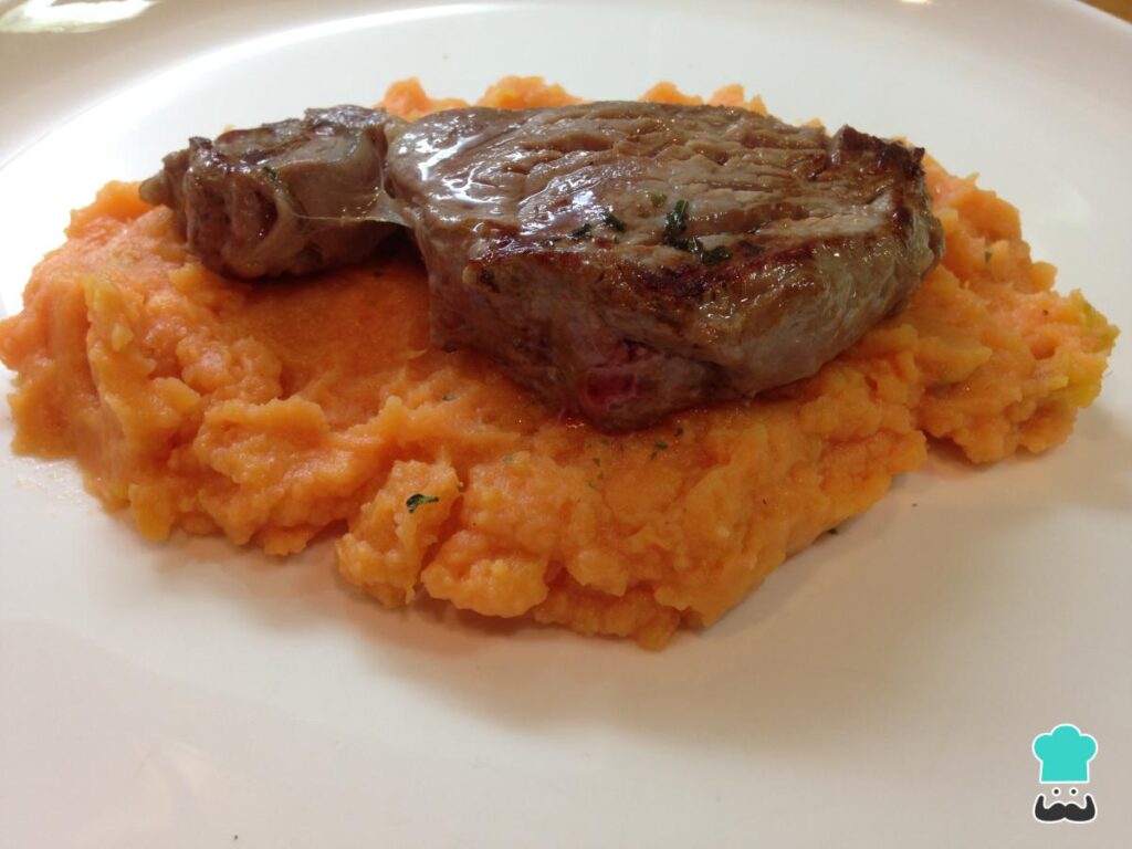 Recette de surlonge avec purée de patate douce