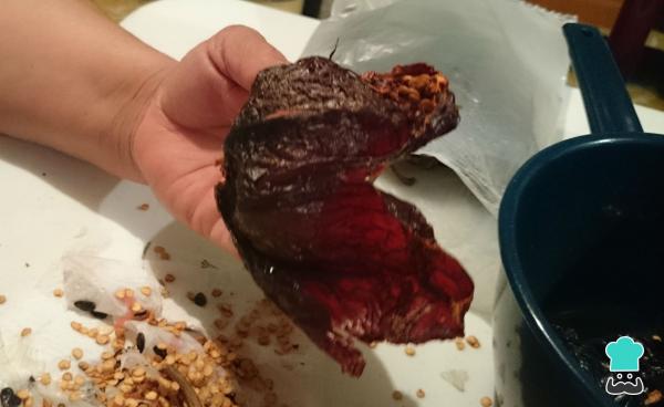 Recette de Steak de porc au Pasilla Chili - Étape 1