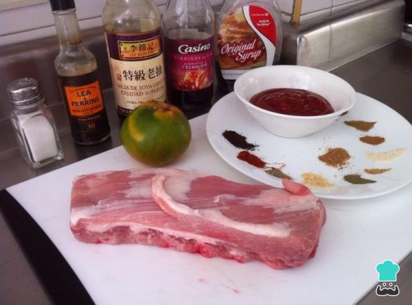 Recette de côtes de porc au four à l'américaine - Étape 1