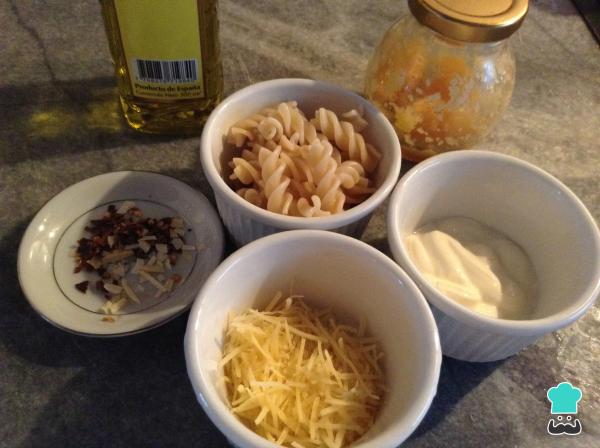 Recette de Fusilli au peperoncino - Étape 1