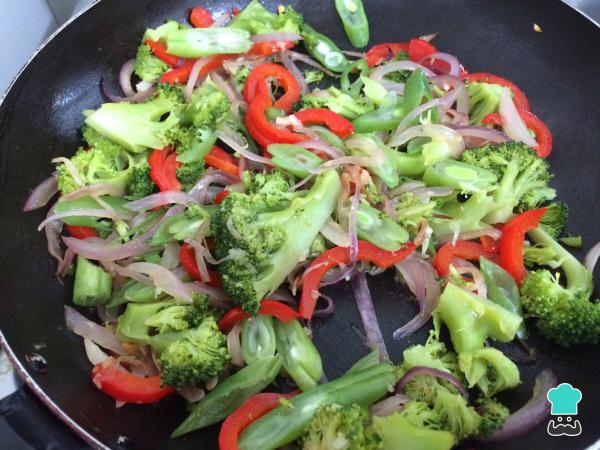 Recette de Nouilles de Riz aux Légumes - Étape 4