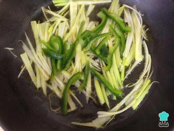 Recette de nouilles chinoises aux crevettes - Étape 3