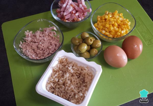 Recette de Salade de Riz au Thon et Œuf - Étape 1