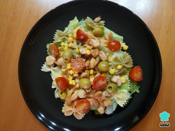 Recette de Salade de Pâtes au Poulet et Laitue - Étape 6