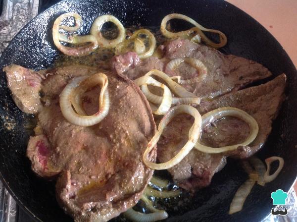 Recette de Foie aux oignons avec sauce Worcestershire - Étape 4