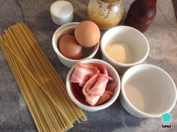 Recette de Spaghetti Carbonara à l'italienne - Étape 1