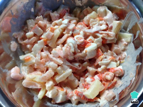 Recette de cannellonis froids aux fruits de mer - Étape 4