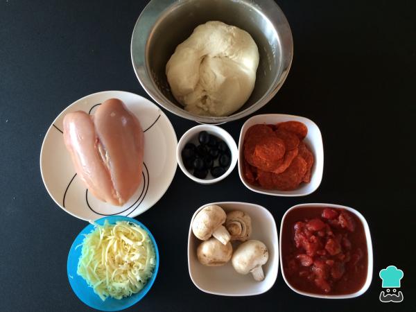 Recette de pizza à la farine de blé entier pour diabétiques - Étape 1