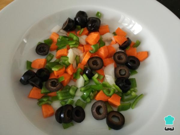 Recette de salade de pâtes à grains entiers et légumes - Étape 3
