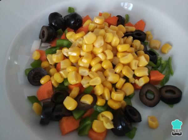 Recette de salade de pâtes à grains entiers et légumes - Étape 4