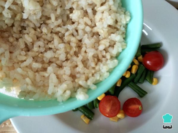Recette de Salade de riz aux haricots verts - Étape 5