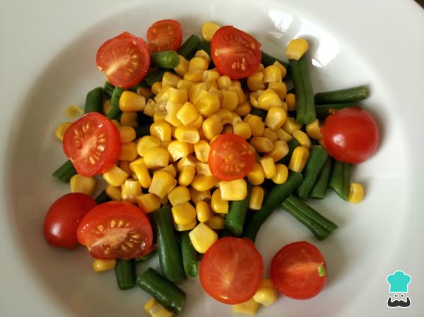 Recette de Salade de riz aux haricots verts - Étape 4