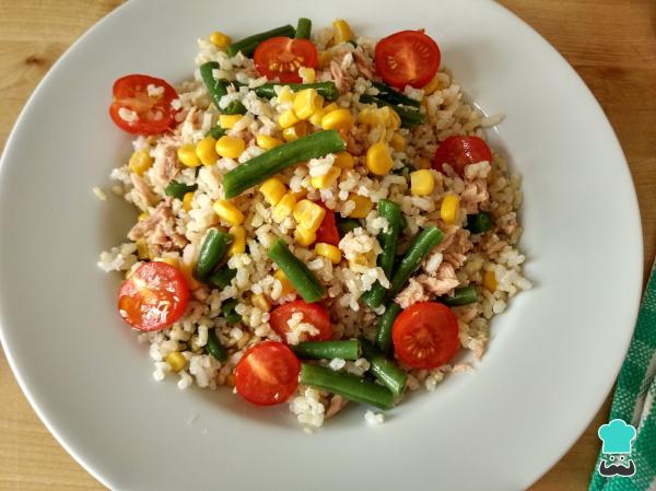 Recette de Salade de riz aux haricots verts - Étape 7