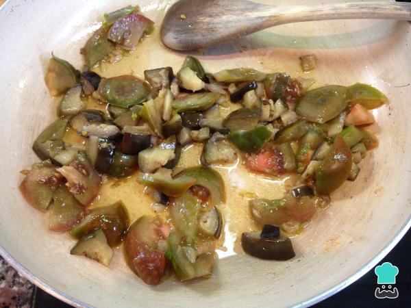 Recette de pâtes aux aubergines et tomates - Étape 4