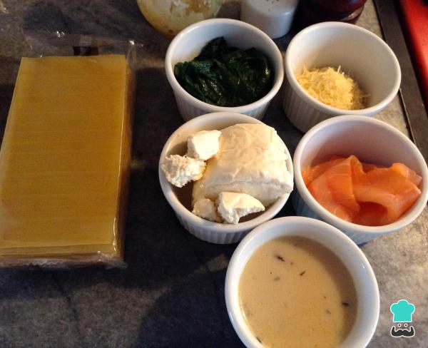 Recette de Cannellonis au Saumon Fumé - Étape 1