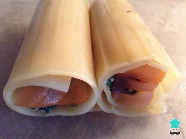 Recette de cannellonis au saumon fumé - Étape 9