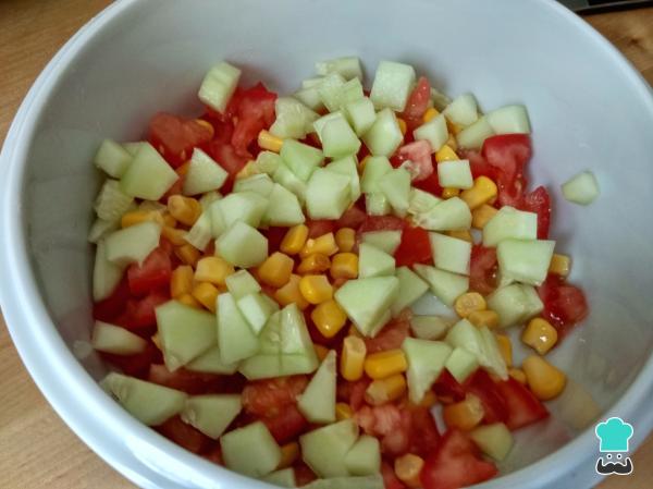 Recette de salade de pâtes avec sauce au yaourt - Étape 4