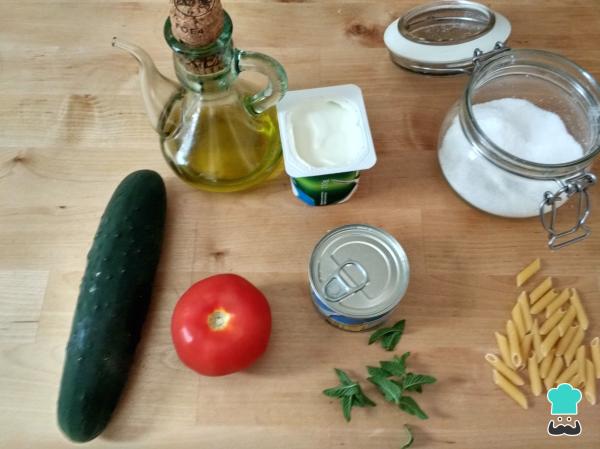 Recette de salade de pâtes avec sauce au yaourt - Étape 1