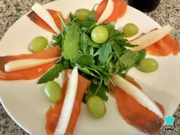 Recette de salade de roquette et saumon fumé - Étape 5