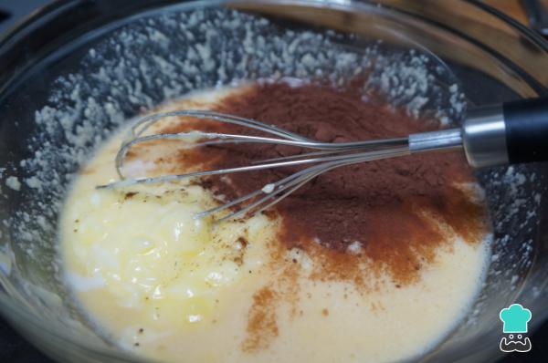 Recette de gâteau au chocolat Keto - Étape 1