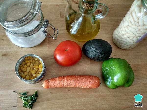 Recette de Salade de Légumineuses à l'Avocat - Étape 1