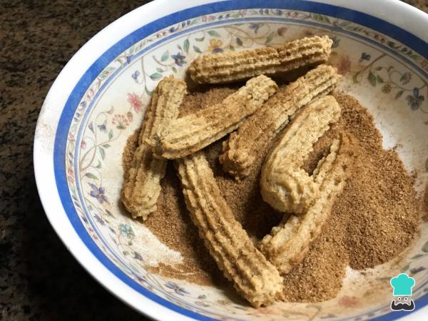 Recette de churros à l'avoine - Étape 7