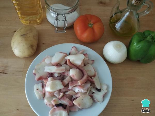 Recette de salade de poulpe et pommes de terre - Étape 1